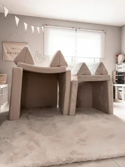 Modulaire kinderbank Mila van corduroy, handgemaakt