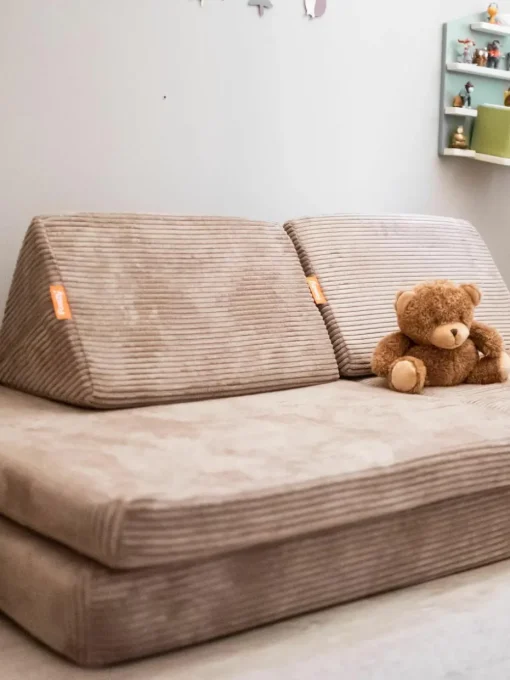 Modulaire kinderbank Mila van corduroy, handgemaakt