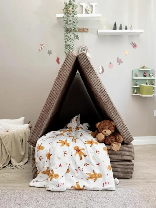 Modulaire kinderbank Mila van corduroy, handgemaakt
