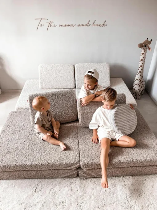 Modulaire kinderspeelbank Mila van teddy, handgemaakt