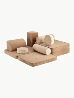 Modulaire kinderspeelbank Sugar gemaakt van corduroy