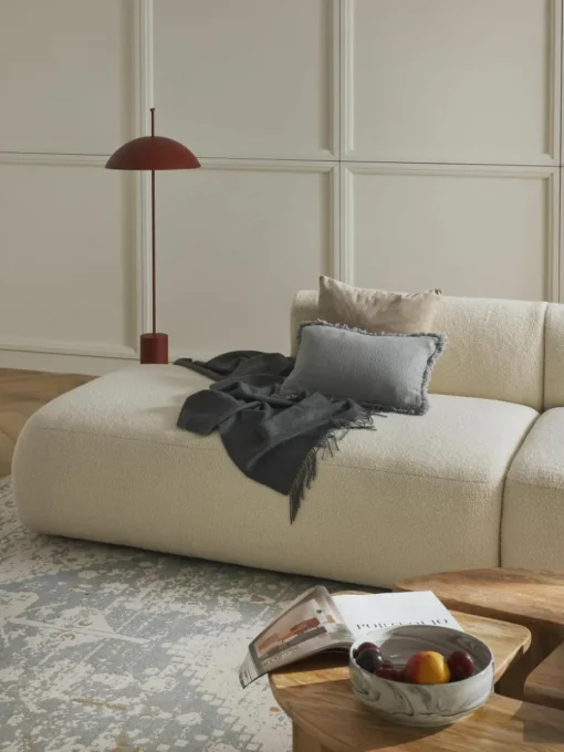 Modulaire teddy chaise longue Sofia