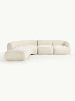 Modulaire teddy hoekbank Sofia (4-zits)