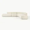 Modulaire teddy hoekbank Sofia (4-zits)
