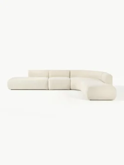 Modulaire teddy hoekbank Sofia (4-zits)