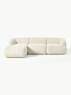 Modulaire teddy hoekbank Sofia (3-zits)