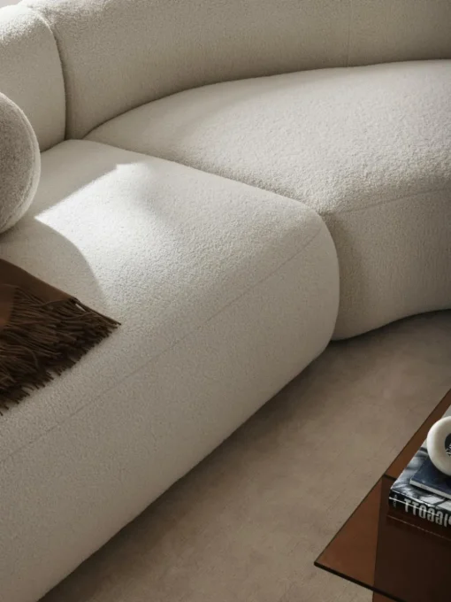 Modulaire teddy hoekbank Sofia (4-zits)