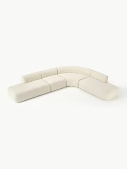 Modulaire teddy hoekbank Sofia (4-zits)