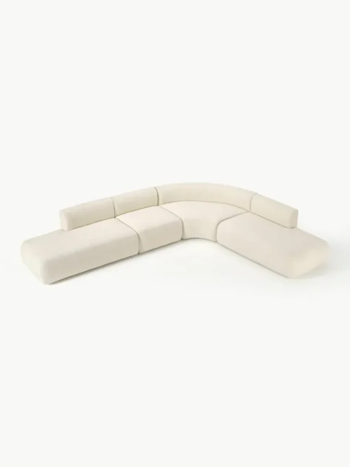 Modulaire teddy hoekbank Sofia (4-zits)