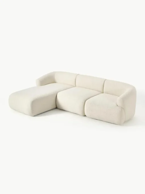 Modulaire teddy hoekbank Sofia (3-zits)