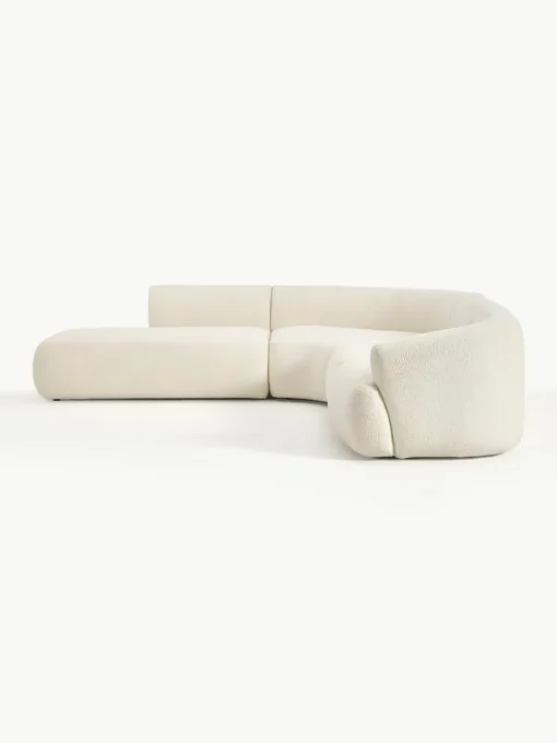 Modulaire teddy hoekbank Sofia (4-zits)