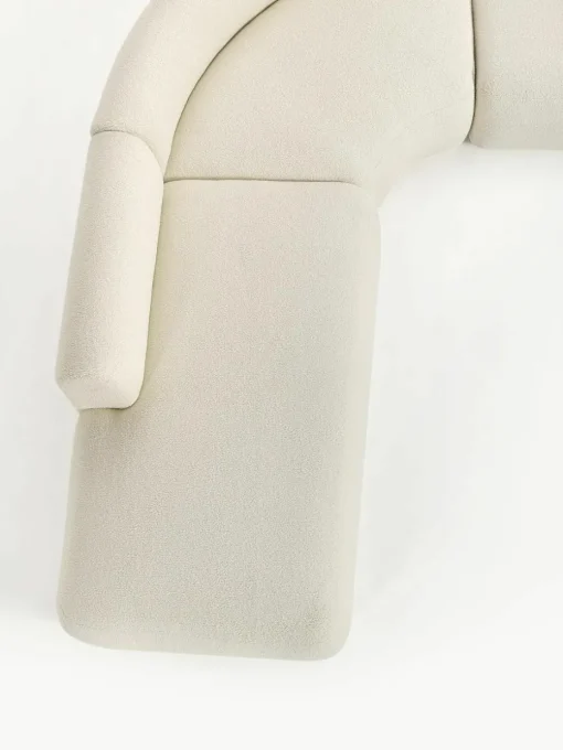 Modulaire teddy hoekbank Sofia (4-zits)