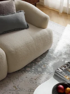 Modulaire teddy hoekbank Sofia (3-zits)