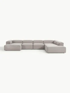 Modulaire U-bank Lennon uit bouclé