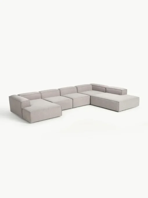 Modulaire U-bank Lennon uit bouclé