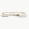 Modulaire U-bank Lennon van linnenmix