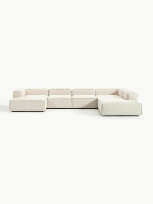 Modulaire U-bank Lennon van linnenmix