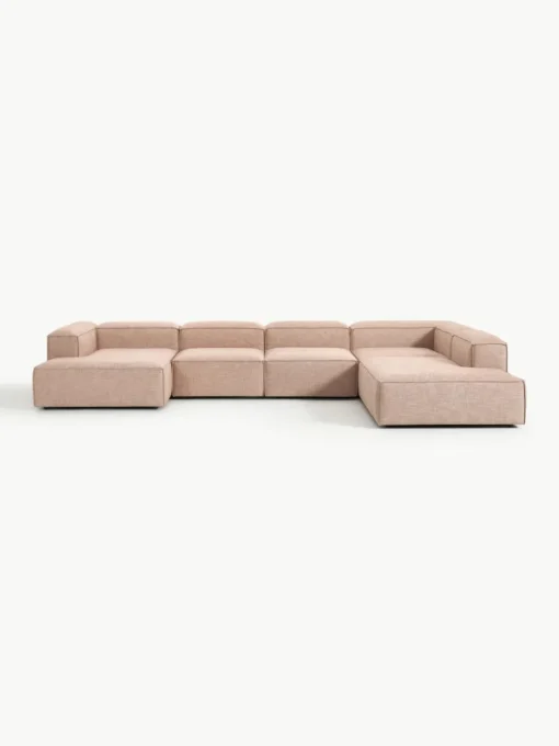 Modulaire U-bank Lennon van linnenmix