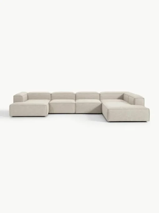 Modulaire U-bank Lennon van linnenmix