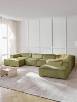 Modulaire U-bank Lennon van corduroy