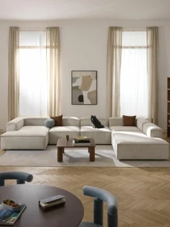 Modulaire U-bank Lennon van corduroy