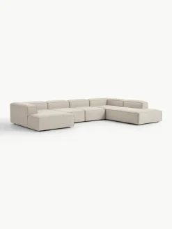 Modulaire U-bank Lennon van linnenmix