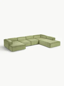 Modulaire U-bank Lennon van corduroy