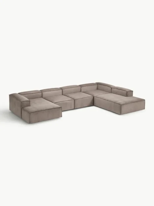 Modulaire U-bank Lennon van corduroy