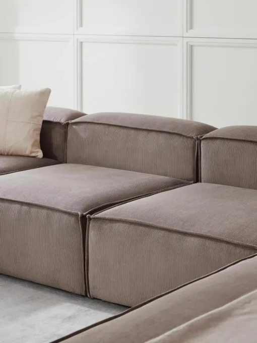Modulaire U-bank Lennon van corduroy