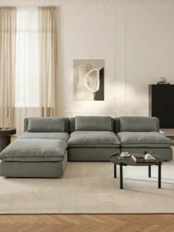 Modulaire XL bank Felix met poef