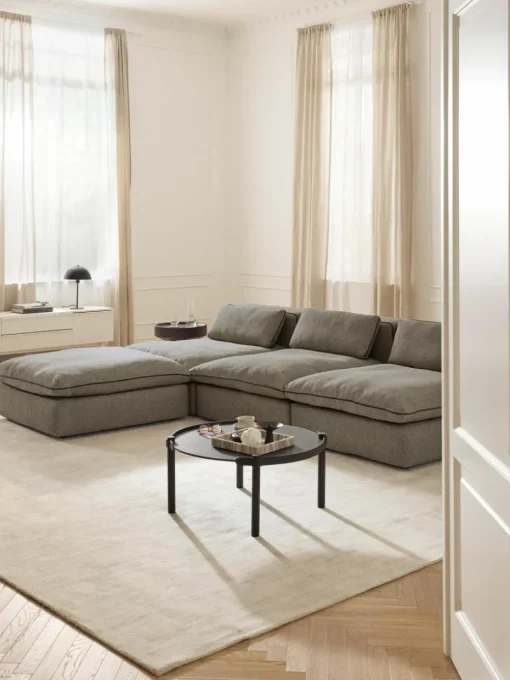 Modulaire XL bank Felix met poef