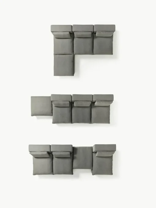 Modulaire XL bank Felix met poef