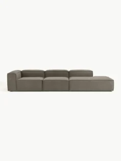 Modulaire XL chaise longue Lennon uit bouclé