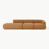 Modulaire XL chaise longue Sofia van bouclé stof