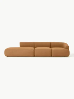 Modulaire XL chaise longue Sofia van bouclé stof