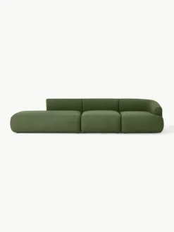 Modulaire XL chaise longue Sofia van bouclé stof