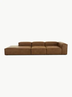 Modulaire XL chaise longue Lennon van gerecycled leer