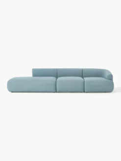 Modulaire XL chaise longue Sofia van bouclé stof
