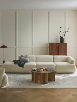 Modulaire XL chaise longue Sofia van teddy stof