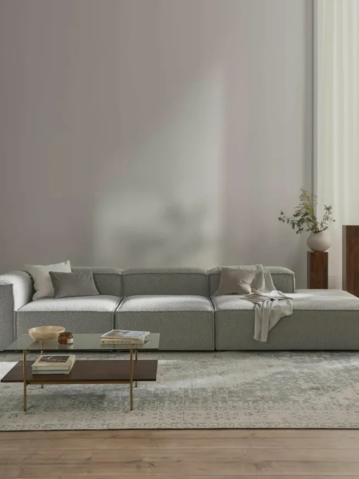 Modulaire XL chaise longue Lennon van bouclé
