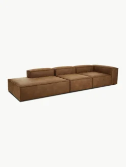 Modulaire XL chaise longue Lennon van gerecycled leer