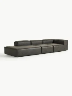 Modulaire XL chaise longue Lennon van gerecycled leer