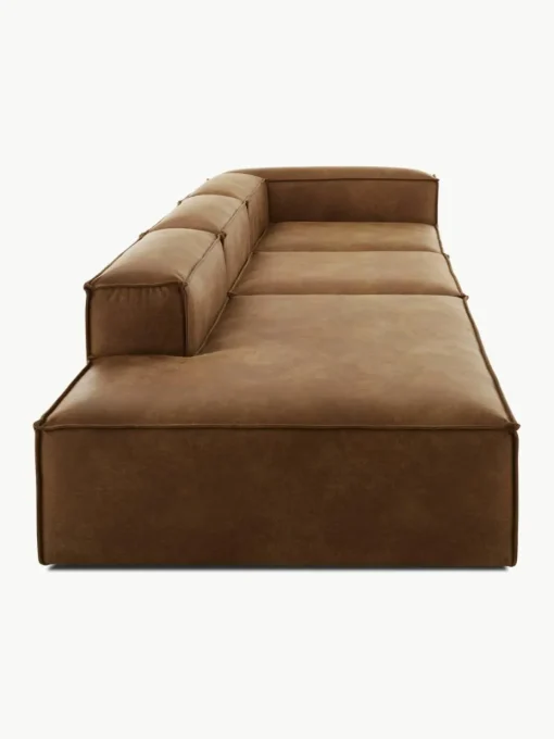 Modulaire XL chaise longue Lennon van gerecycled leer