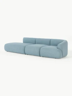Modulaire XL chaise longue Sofia van bouclé stof