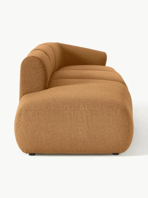 Modulaire XL chaise longue Sofia van bouclé stof
