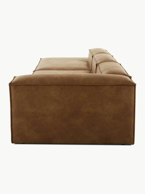 Modulaire XL chaise longue Lennon van gerecycled leer