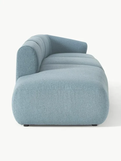 Modulaire XL chaise longue Sofia van bouclé stof