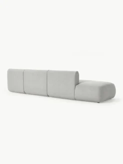 Modulaire XL chaise longue Sofia van bouclé stof