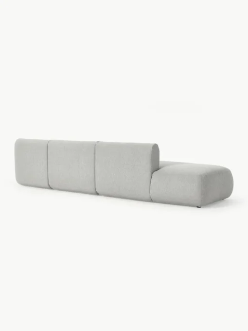 Modulaire XL chaise longue Sofia van bouclé stof