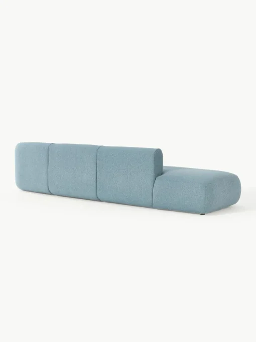 Modulaire XL chaise longue Sofia van bouclé stof